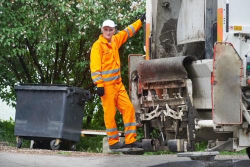 Recycling process in builders waste clearance